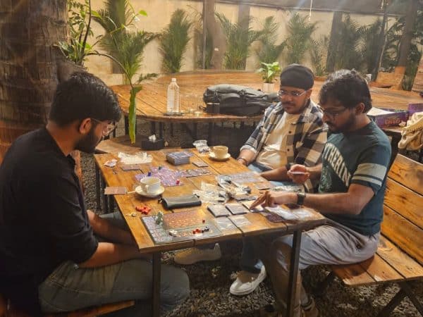 Board Games in Cafe